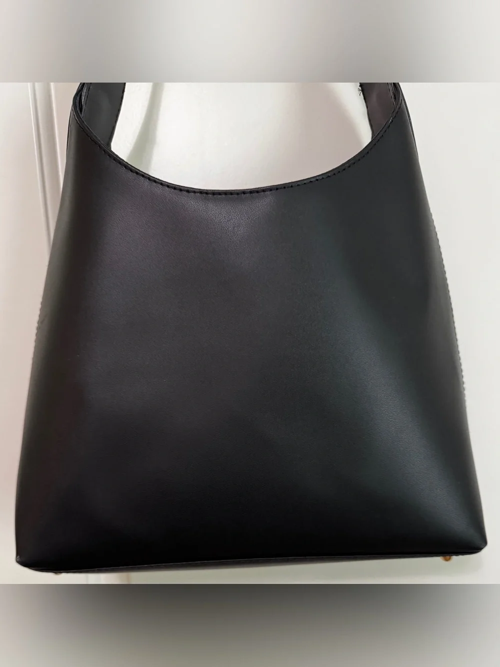 Divina Firenze Black Shoulder Hobo Bag Made in Italy